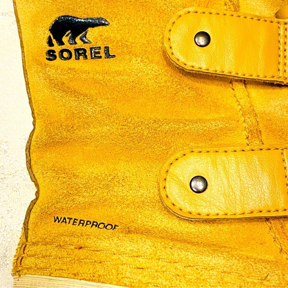 Sorel NC1959-373 Waterproof Black Tan Winter Snow Boots Kid size 13 US.    WH - Picture 4 of 9